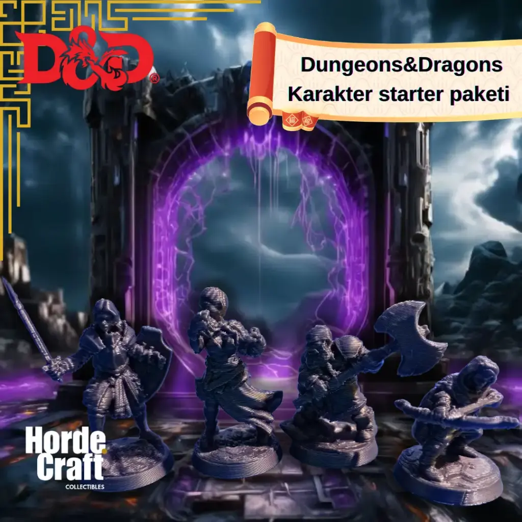 Dungeons&Dragons karakter starter başlangıç paketi
