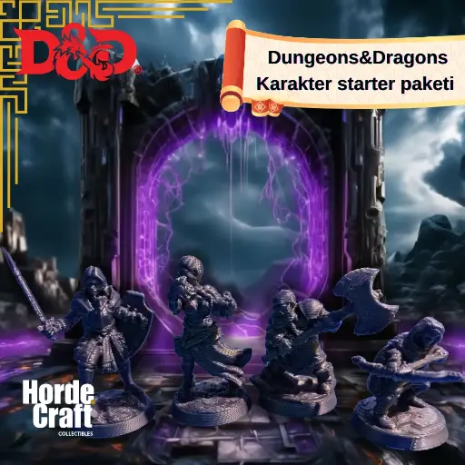Dungeons&Dragons karakter starter başlangıç paketi