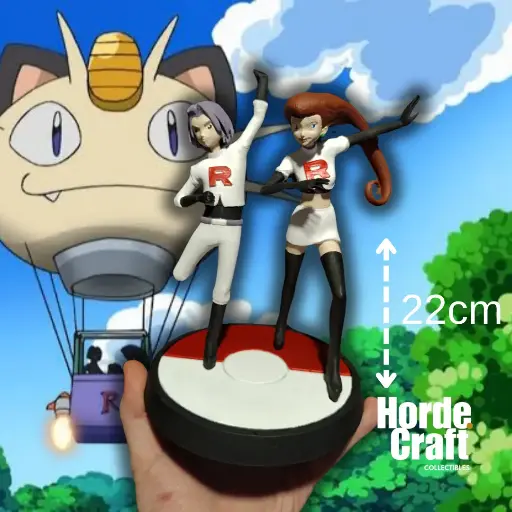 Jessie&James roket takımı Pokemon figürü 