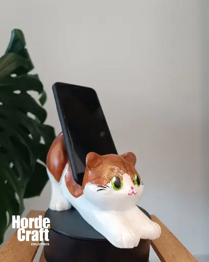 Kedi figürlü telefon tutucu 