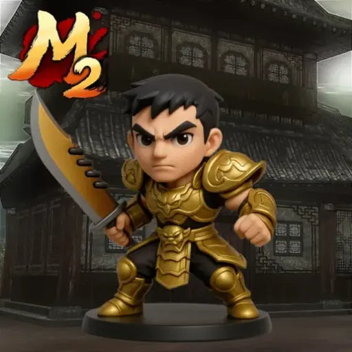 Metin2 chibi savaşçı figürü